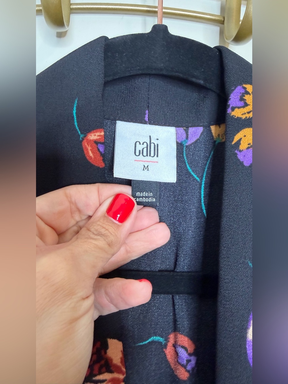 CAbi Divine Floral Wrap Dress - Picture 5 of 8